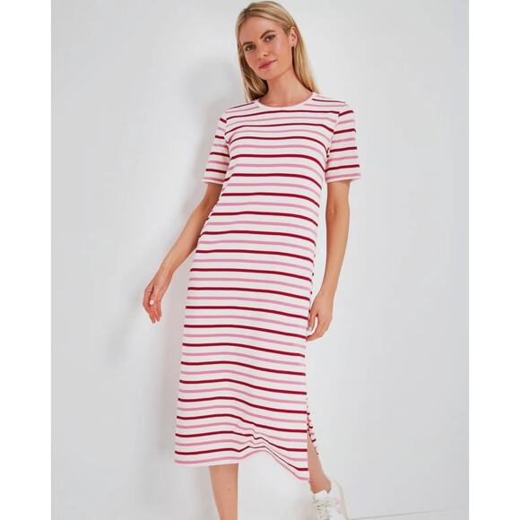 Women's Tuckernuck Pomander Place Gio Stripe Cotton Maxi T-Shirt Dress Size XXL - Picture 5 of 5